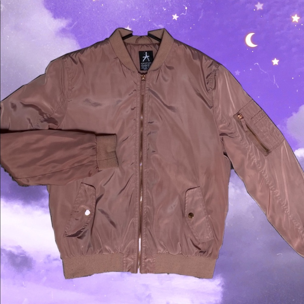 NWOT PINK BOMBER JACKET